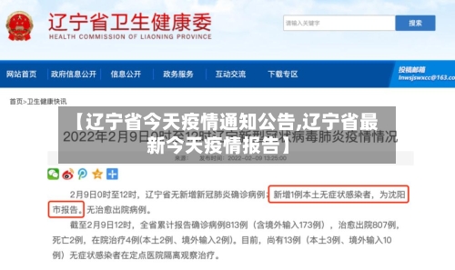 【辽宁省今天疫情通知公告,辽宁省最新今天疫情报告】-第3张图片