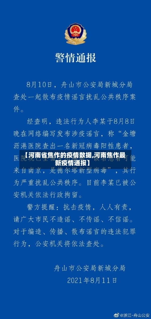 【河南省焦作的疫情数据,河南焦作最新疫情通报】-第1张图片