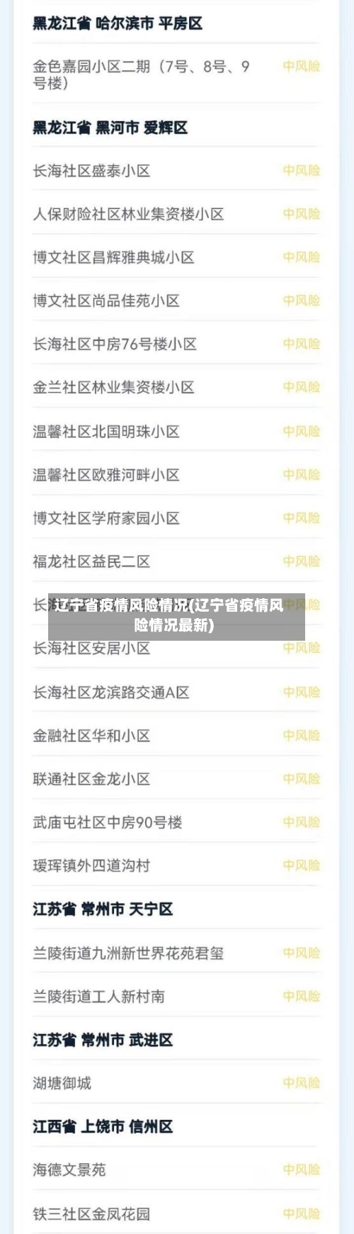 辽宁省疫情风险情况(辽宁省疫情风险情况最新)-第1张图片