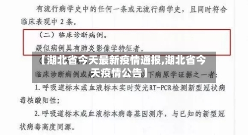 【湖北省今天最新疫情通报,湖北省今天疫情公告】-第1张图片