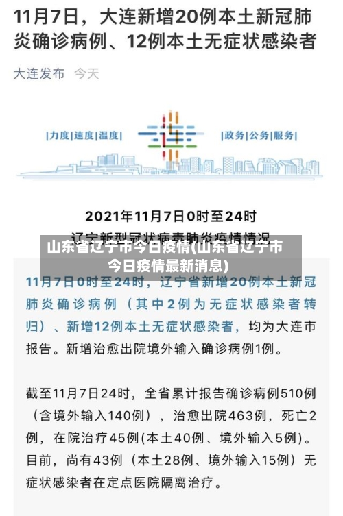 山东省辽宁市今日疫情(山东省辽宁市今日疫情最新消息)-第2张图片
