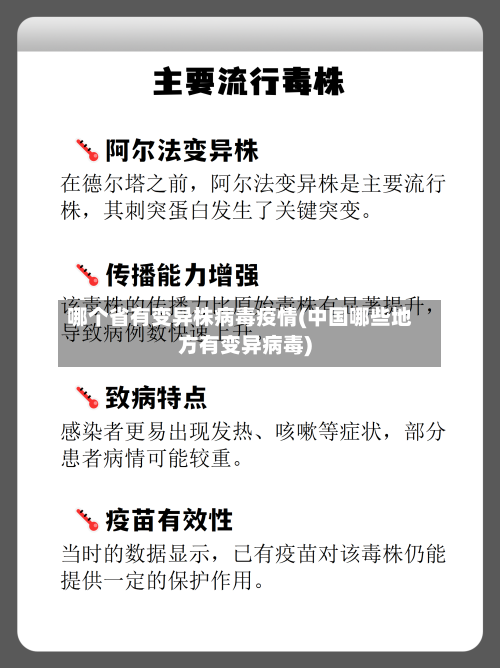 哪个省有变异株病毒疫情(中国哪些地方有变异病毒)-第1张图片