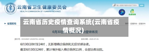 云南省历史疫情查询系统(云南省疫情概况)-第1张图片