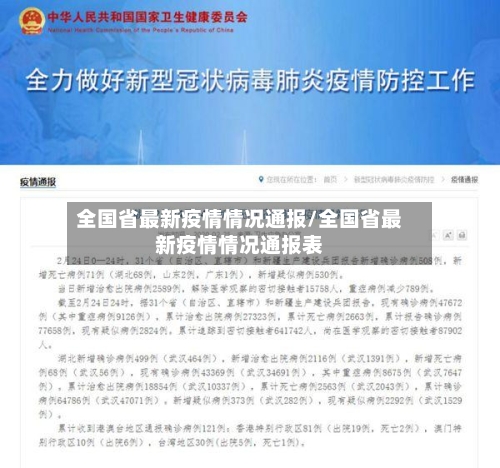 全国省最新疫情情况通报/全国省最新疫情情况通报表-第2张图片