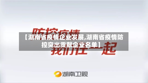 【湖南省疫情企业发展,湖南省疫情防控突出贡献企业名单】-第2张图片