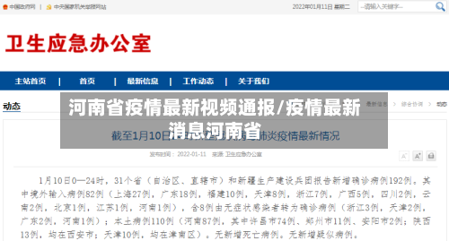河南省疫情最新视频通报/疫情最新消息河南省-第3张图片