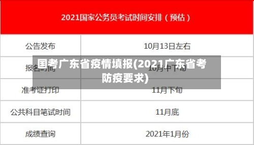 国考广东省疫情填报(2021广东省考防疫要求)-第2张图片