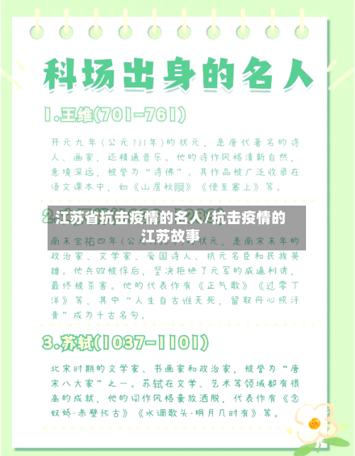 江苏省抗击疫情的名人/抗击疫情的江苏故事-第3张图片