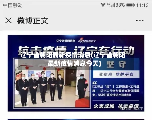 辽宁省朝阳最新疫情消息(辽宁省朝阳最新疫情消息今天)-第1张图片