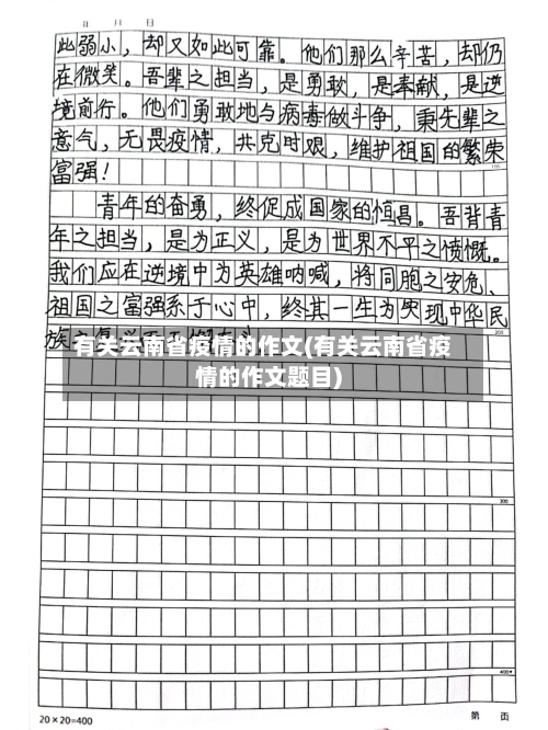 有关云南省疫情的作文(有关云南省疫情的作文题目)-第3张图片