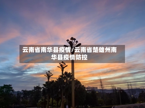 云南省南华县疫情/云南省楚雄州南华县疫情防控-第3张图片