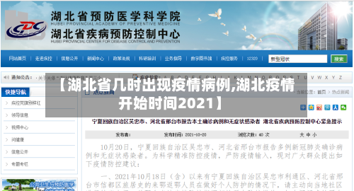 【湖北省几时出现疫情病例,湖北疫情开始时间2021】-第2张图片