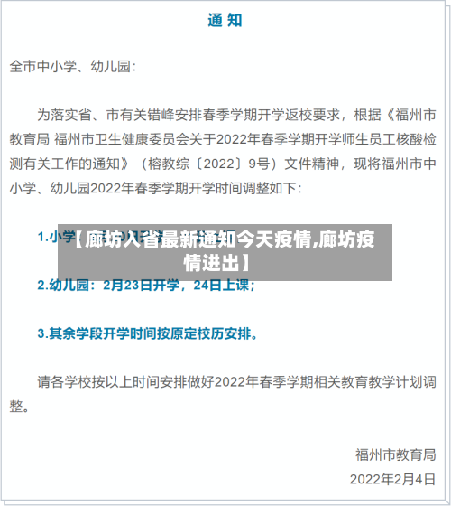 【廊坊入省最新通知今天疫情,廊坊疫情进出】-第1张图片