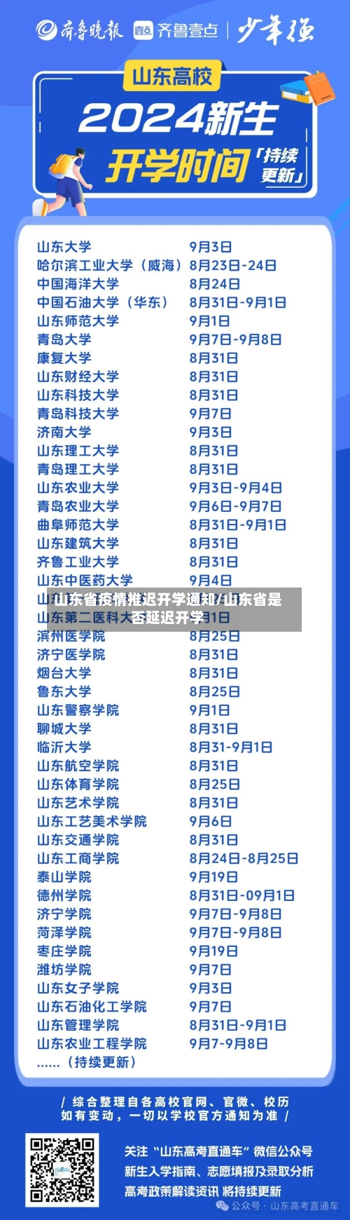 山东省疫情推迟开学通知/山东省是否延迟开学-第2张图片
