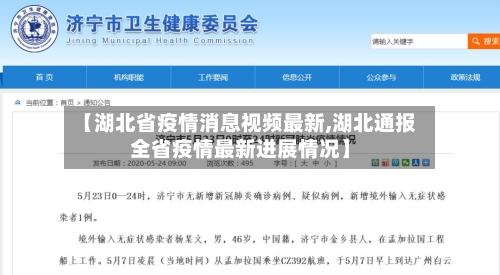 【湖北省疫情消息视频最新,湖北通报全省疫情最新进展情况】-第1张图片