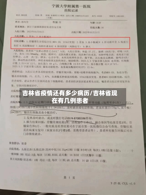 吉林省疫情还有多少病历/吉林省现在有几例患者-第1张图片