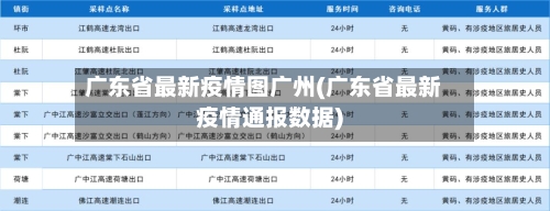 广东省最新疫情图广州(广东省最新疫情通报数据)-第1张图片
