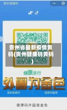 贵州省最新疫情黄码(贵州健康码黄码)-第3张图片