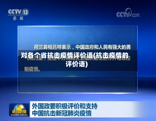 对各个省抗击疫情评价语(抗击疫情的评价语)-第2张图片