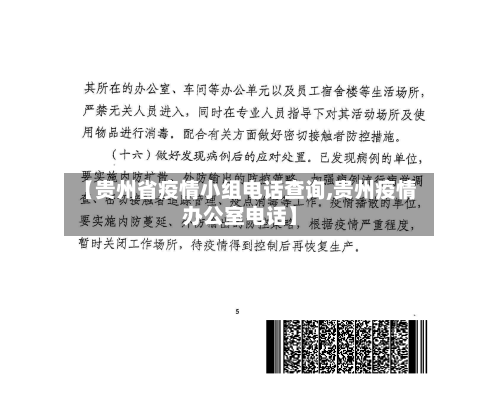 【贵州省疫情小组电话查询,贵州疫情办公室电话】-第2张图片