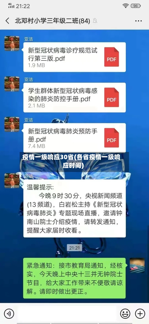 疫情一级响应30省(各省疫情一级响应时间)-第2张图片