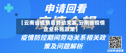 【云南省疫情后劳动关系,云南省疫情企业补贴政策】-第2张图片