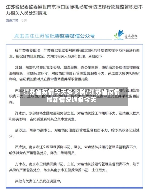江苏省疫情今天多少例/江苏省疫情最新情况通报今天-第3张图片