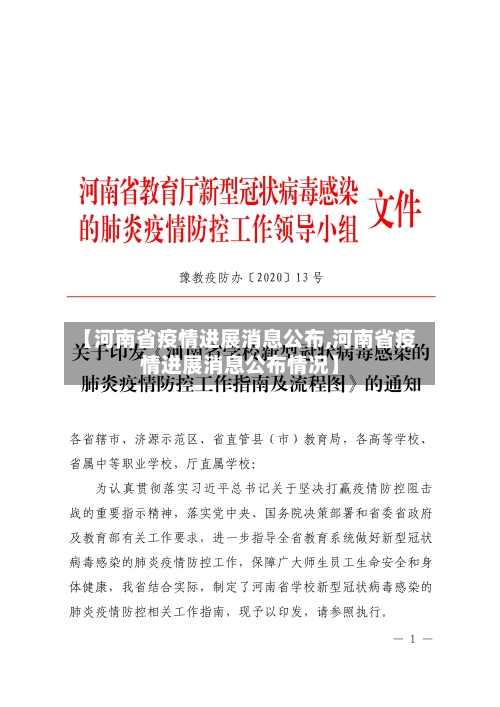 【河南省疫情进展消息公布,河南省疫情进展消息公布情况】-第1张图片