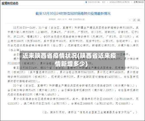 近来陕西省疫情状况(陕西省近来疫情新增多少)-第3张图片