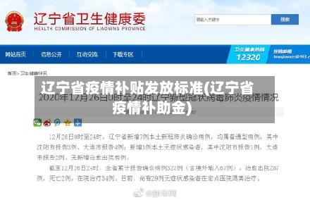 辽宁省疫情补贴发放标准(辽宁省疫情补助金)-第2张图片