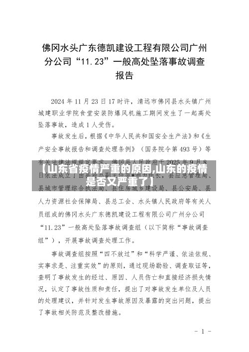 【山东省疫情严重的原因,山东的疫情是否又严重了】-第2张图片
