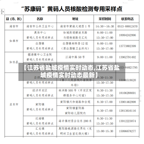 【江苏省盐城疫情实时动态,江苏省盐城疫情实时动态最新】-第1张图片