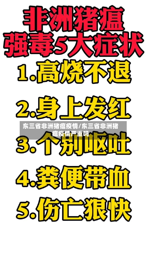 东三省非洲猪瘟疫情/东三省非洲猪瘟疫情严重吗-第1张图片