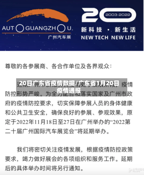 20日广东省疫情数据/广东省1月20日疫情通报-第1张图片