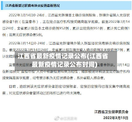 江西省最新疫情记录公布(江西省最新疫情记录公布时间)-第2张图片