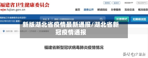 新版湖北省疫情最新通报/湖北省新冠疫情通报-第1张图片