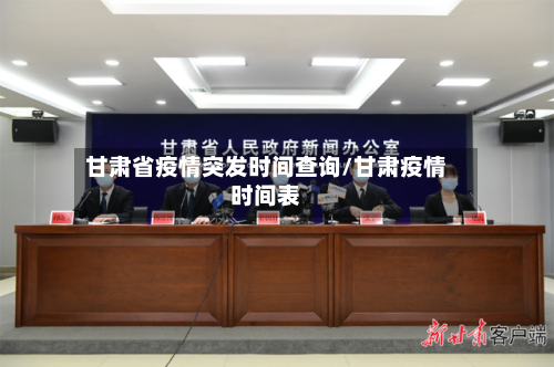 甘肃省疫情突发时间查询/甘肃疫情时间表-第1张图片