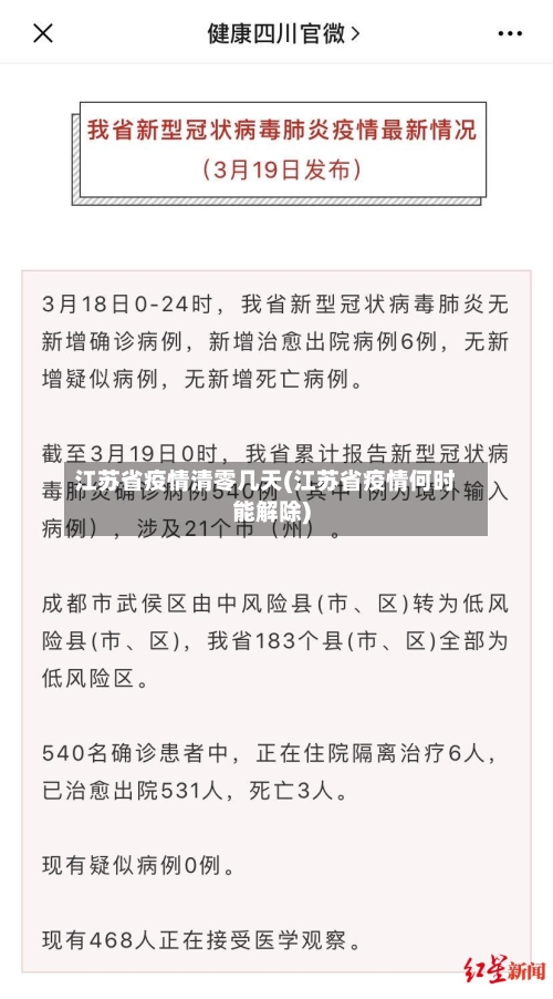 江苏省疫情清零几天(江苏省疫情何时能解除)-第1张图片