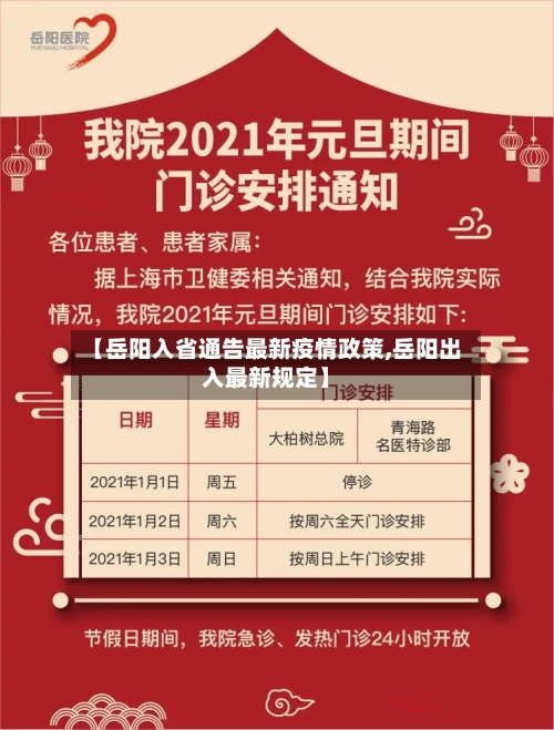 【岳阳入省通告最新疫情政策,岳阳出入最新规定】-第2张图片
