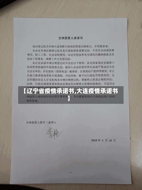【辽宁省疫情承诺书,大连疫情承诺书】-第1张图片