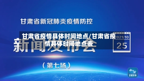 甘肃省疫情具体时间地点/甘肃省疫情具体时间地点表-第1张图片
