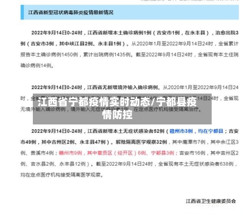 江西省宁都疫情实时动态/宁都县疫情防控-第3张图片