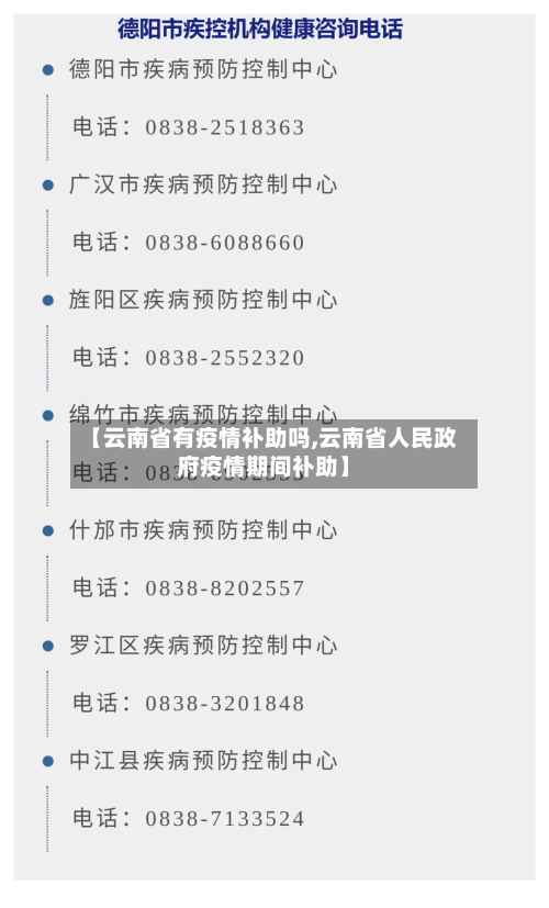 【云南省有疫情补助吗,云南省人民政府疫情期间补助】-第1张图片
