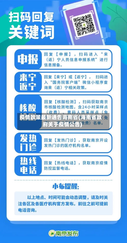 疫情政策最新通告海南省(海南省政府关于疫情公告)-第2张图片
