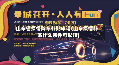 山东省疫情购车补贴申请(山东疫情补贴什么条件可以领)-第2张图片