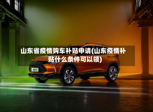山东省疫情购车补贴申请(山东疫情补贴什么条件可以领)-第1张图片