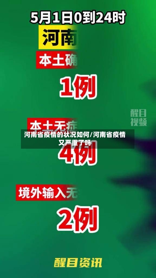 河南省疫情的状况如何/河南省疫情又严重了吗-第1张图片