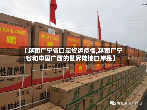 【越南广宁省口岸货运疫情,越南广宁省和中国广西的世界陆地口岸是】-第1张图片