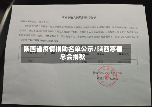 陕西省疫情捐助名单公示/陕西慈善总会捐款-第1张图片