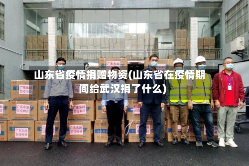 山东省疫情捐赠物资(山东省在疫情期间给武汉捐了什么)-第1张图片